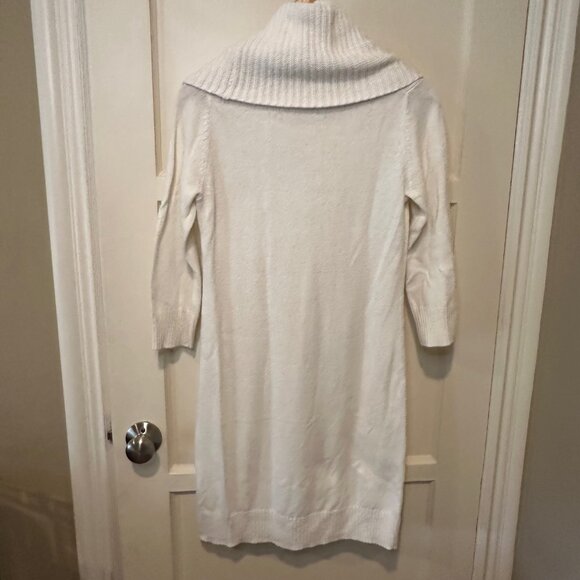 NWT - Old Navy Cowl Neck Sweater Dress, Off White -Size Small - Picture 2 of 8